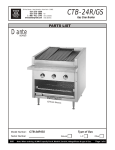 Bakers Pride Oven DANTE CTB-24R User's Manual