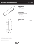 Axor Steel Small Handshower 28531800 User's Manual