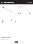 Axor 42020XX0 User's Manual