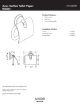 Axor 41438XX1 User's Manual