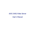 Axis Communications 240Q User's Manual
