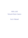 Axis Communications AXIS 233D User's Manual