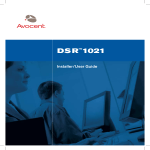 Avocent DSRTM 1021 User's Manual