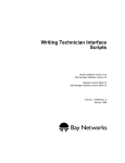 Avaya Writing Technician Interface Scripts User's Manual