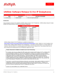 Avaya UNIStim Software Release 5.0 for IP Deskphones Notice