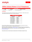 Avaya UNIStim Software Release 4.3 Notice
