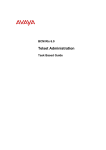 Avaya Telset Administration BCM Rls 6.0 User's Manual