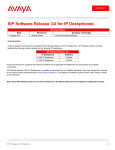 Avaya SIP Software Release 3.0 Notice
