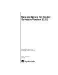 Avaya Router Software 11.02 Release Notes