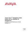 Avaya 1603SW-I Installation and Maintenance Manual