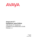 Avaya one-X Deskphone Value Edition 1600 Series User's Manual