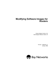 Avaya Modifying Software Images for Routers User's Manual