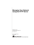 Avaya Managing Your Network HTTP Server User's Manual