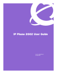 Avaya IP Phone 2002 User Guide