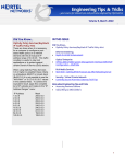 Avaya Engineering Tips and Tricks, March 2004, Vol 9 User's Manual