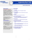 Avaya Engineering Tips & Tricks: February 2004, Vol. 8 User's Manual