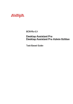 Avaya Desktop Assistant Pro Admin Edition BCM Rls 6.0 User's Manual