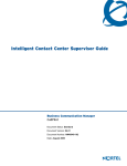 Avaya Contact Center User's Manual