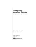 Avaya Configuring WAN Line Services User's Manual