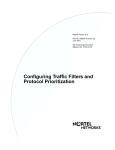 Avaya Configuring Traffic Filters and Protocol Prioritization User's Manual
