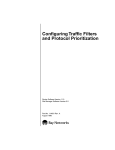 Avaya Configuring Traffic Filters and Protocol Prioritization User's Manual