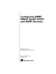 Avaya Configuring SNMP, RMON, BOOTP, DHCP, and RARP Services User's Manual