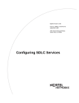 Avaya Configuring SDLC Services User's Manual