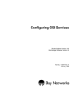 Avaya Configuring OSI Services User's Manual