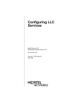 Avaya Configuring LLC Services User's Manual