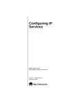 Avaya Configuring IP Services User's Manual