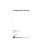 Avaya Configuring IP Services User's Manual