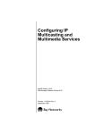 Avaya Configuring IP Multicasting Services User's Manual