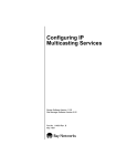 Avaya Configuring IP Multicasting Services User's Manual