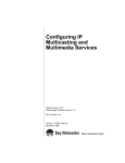 Avaya Configuring IP Multicasting and Multimedia Services User's Manual