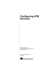 Avaya Configuring ATM Services User's Manual