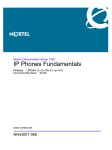 Avaya Communication Server 1000 IP Phones Fundamentals User's Manual