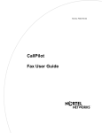 Avaya CallPilot Fax User Guide