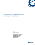 Avaya Call Center Reporting to Reporting for Contact Center User's Manual