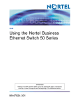 Avaya Business Ethernet Switch 50 Series User's Manual