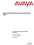 Avaya Business Communications Manager - CallPilot Manager User's Manual