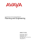 Avaya Business Communications Manager 6.0 - Planning and Engineering User's Manual