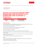 Avaya Business Communications Manager 50 (BCM 50) User's Manual