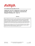 Avaya Business Communications Manager 450 (BCM 450) User's Manual