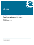 Avaya Business Communications Manager 450 1.0 Configuration Configuration manual