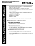 Avaya Business Communications Manager 3.7 User's Manual