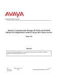 Avaya BCM450 Configuration Guide
