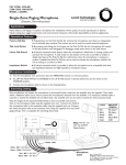 Avaya Bogen Single-Zone Paging Microphone User's Manual