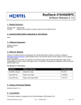 Avaya 470/460/BPS Release Notes