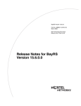 Avaya BayRS Version 15.6.0.0 (308663-15.6 Rev 00) Release Notes