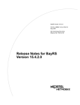 Avaya BayRS Version 15.4.2.0 Release Notes